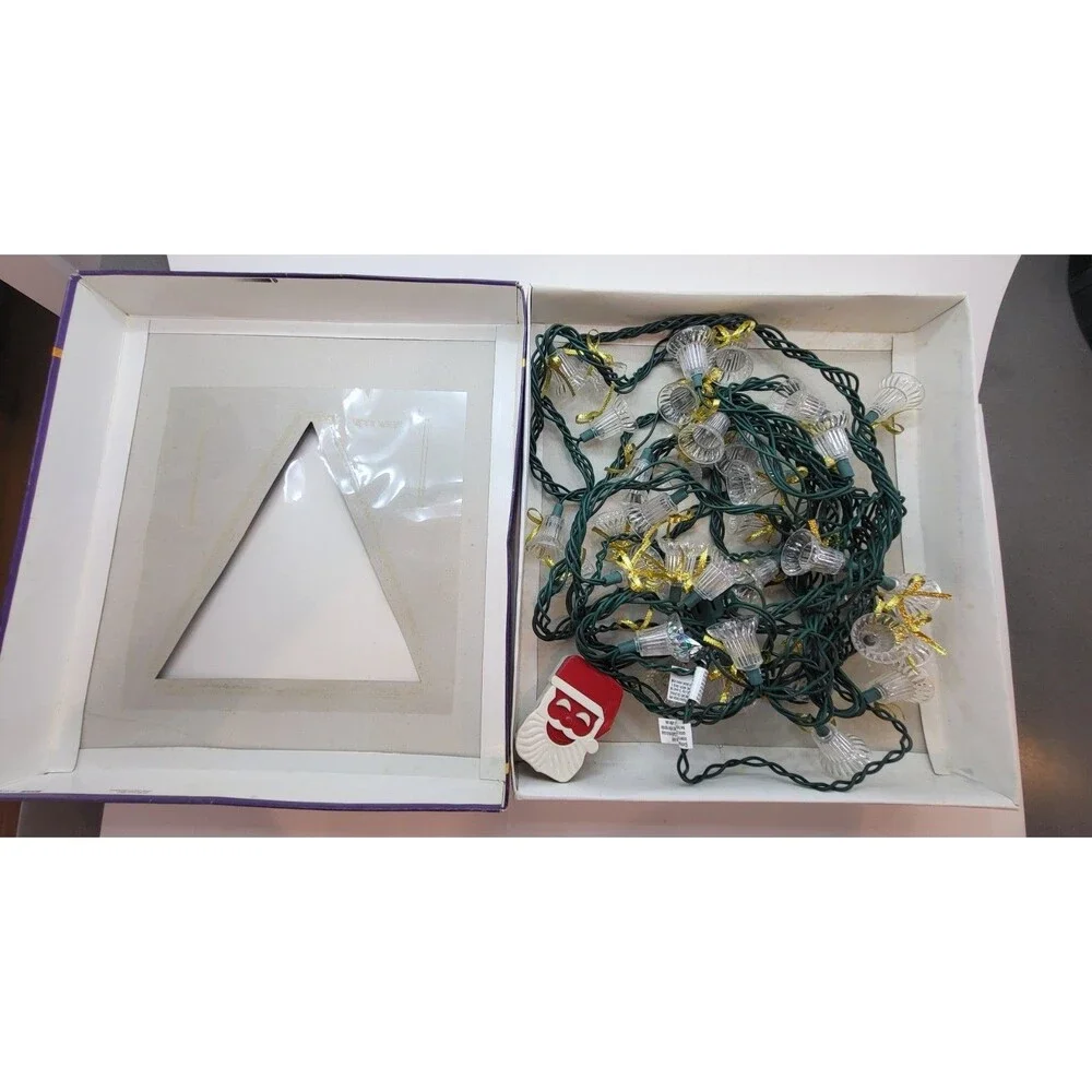 Holiday Time 40 Ct Musical Bell Christmas Lights 25 Songs Partially Working